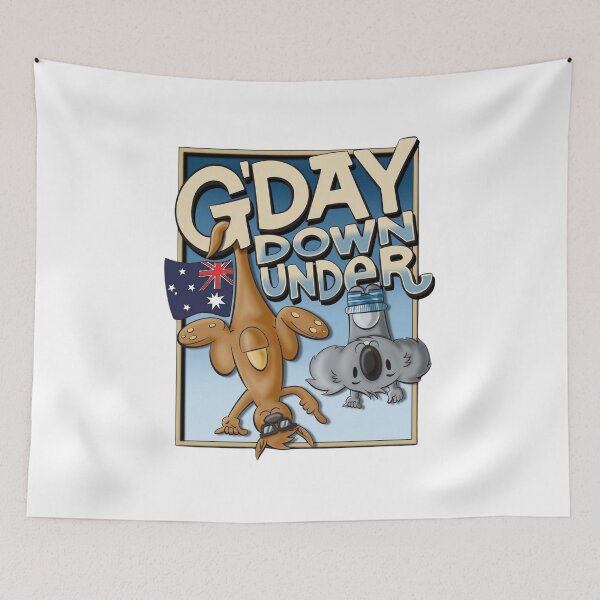Item preview, Australia Day Down Under Kangaroo Koala Flag designed and sold by Oniyasha.