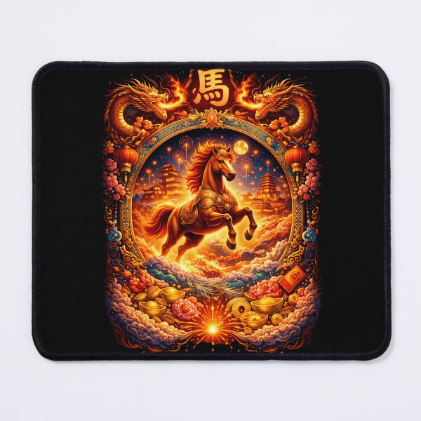 Item preview, Happy Chinese New year of the Horse 2026 designed and sold by PluffyPanda.