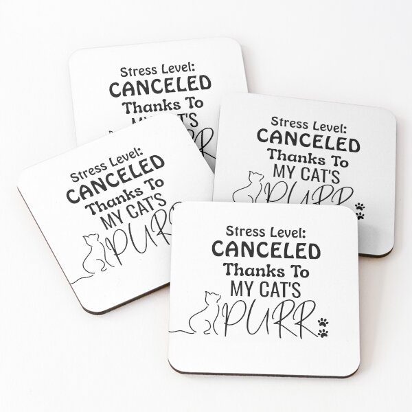 Item preview, Stress Level Canceled Cat Purr Wellness Design designed and sold by KaBaRen.