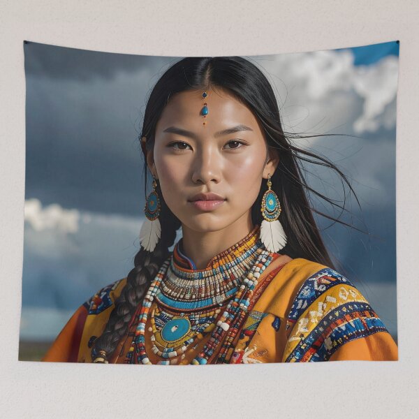 Item preview, Native American Ancestral Beauty designed and sold by Schoenenwald - Illustrations Uniques et Originales.