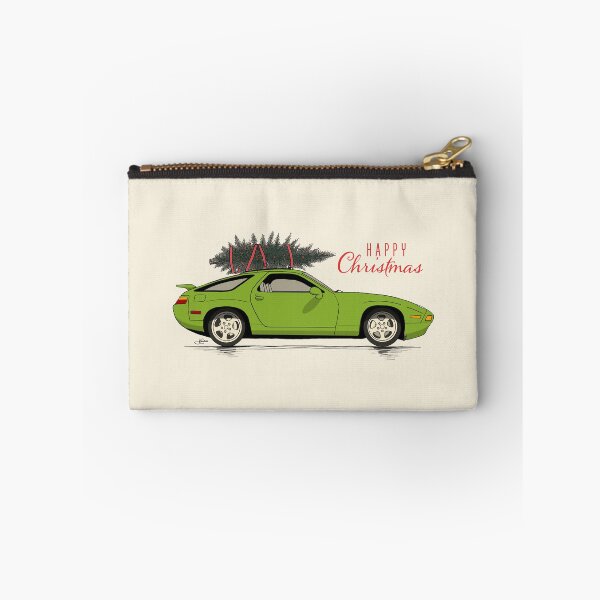 Item preview, Happy Christmas Green 928 GTS hand drawn Illustration designed and sold by blackdogshop.