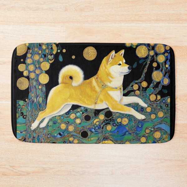 Item preview, Shiba Inu dog joyfully leapIng designed and sold by lautir.