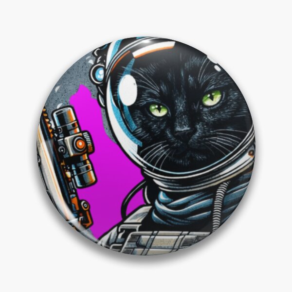 Item preview,  Intergalactic Black Cat designed and sold by Analog Aura .