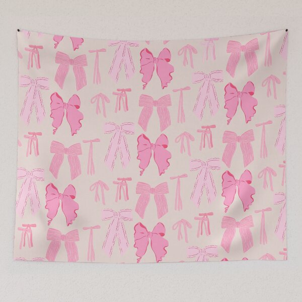 Item preview, Preppy Ribbon Bows Collage Pink designed and sold by SaltedBeachPaperie.