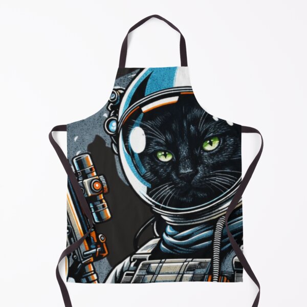 Item preview, Intergalactic Black Cat designed and sold by Analog Aura .