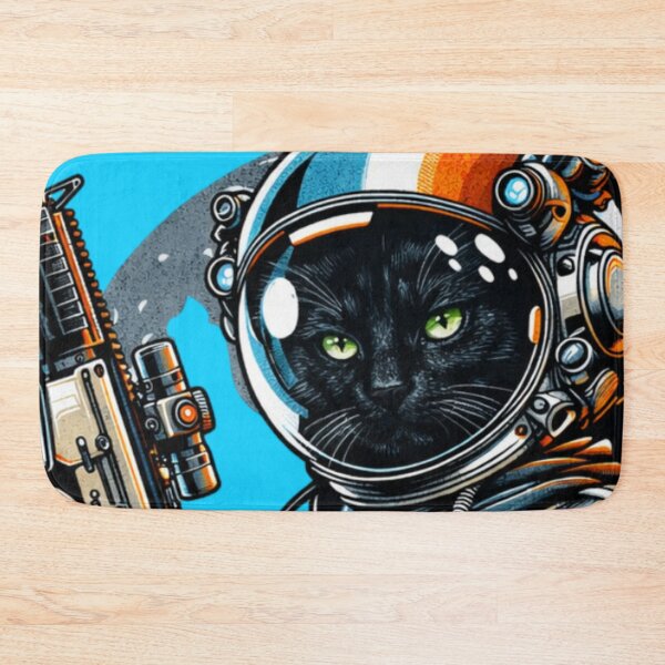 Item preview,  Intergalactic Black Cat designed and sold by Analog Aura .