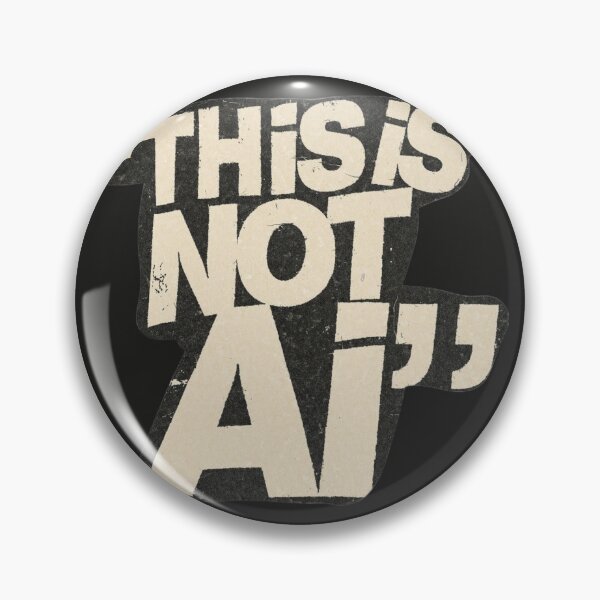Item preview, This Is Not AI Retro Vintage Typography designed and sold by Oniyasha.