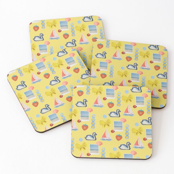 Item preview, Y2K Scrapbook Aesthetic Coastal Summer Collage Yellow designed and sold by SaltedBeachPaperie.