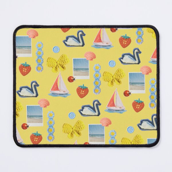 Item preview, Y2K Scrapbook Aesthetic Coastal Summer Collage Yellow designed and sold by SaltedBeachPaperie.