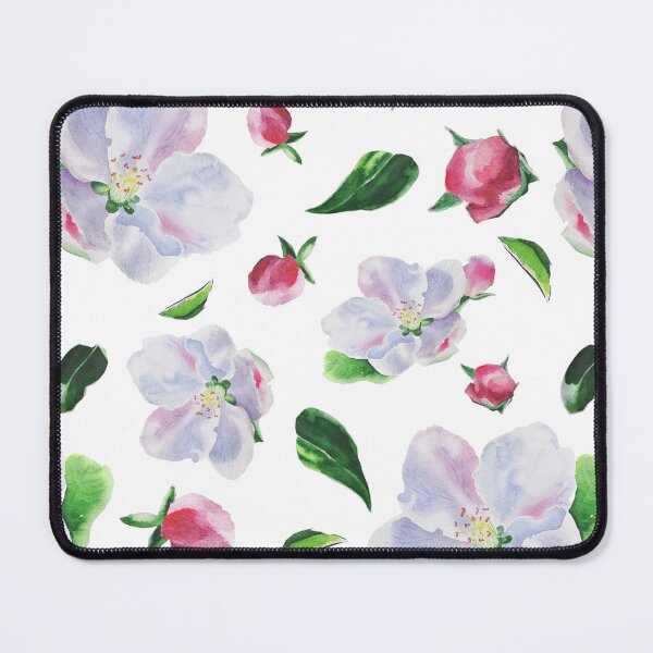 Item preview, Blooming apple tree with leaves and buds in watercolour. designed and sold by VitSArt.