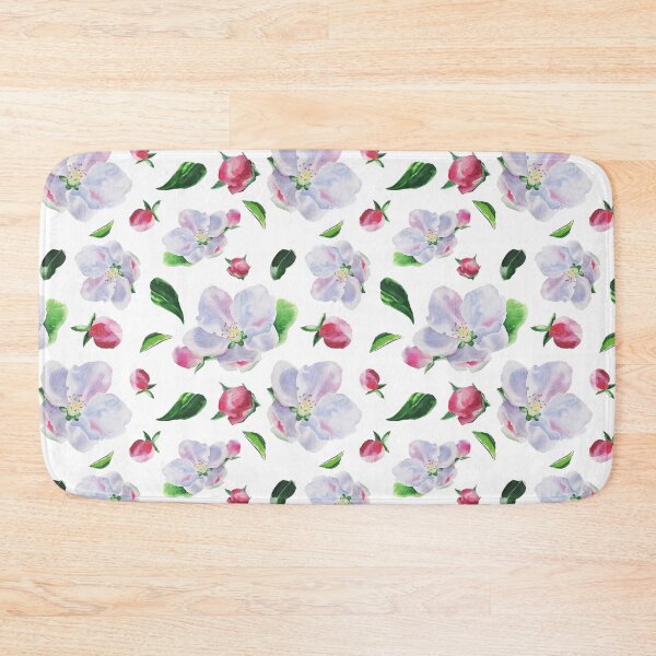 Item preview, Blooming apple tree with leaves and buds in watercolour. designed and sold by VitSArt.