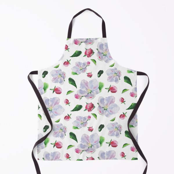 Item preview, Blooming apple tree with leaves and buds in watercolour. designed and sold by VitSArt.