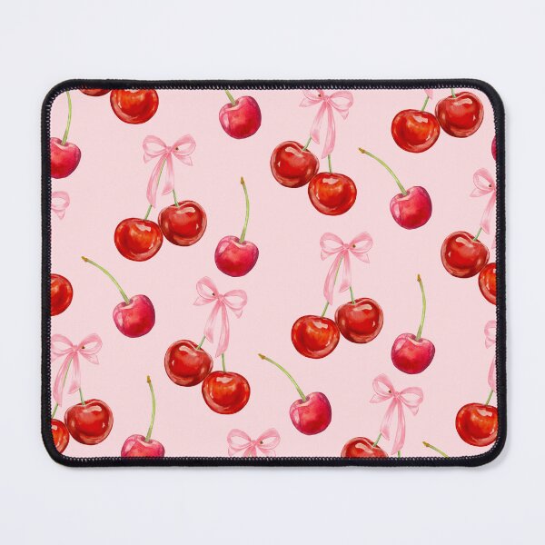 Item preview, Preppy Cherry Collage Pink designed and sold by SaltedBeachPaperie.