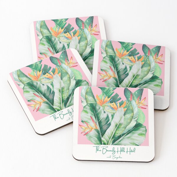Item preview, Beverly Hills California Pink Botanical Aesthetic designed and sold by SaltedBeachPaperie.