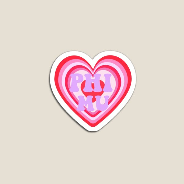Item preview, phi mu heart designed and sold by lindsaym224.