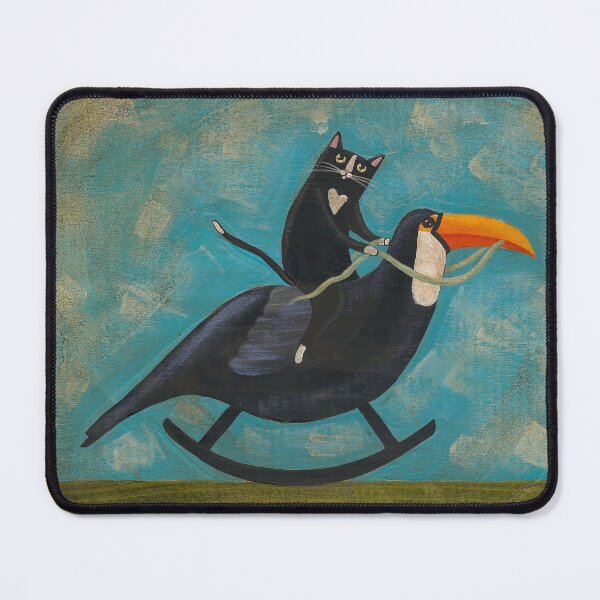 Item preview, Cat on a Rocking Toucan designed and sold by KilkennyCat Art.