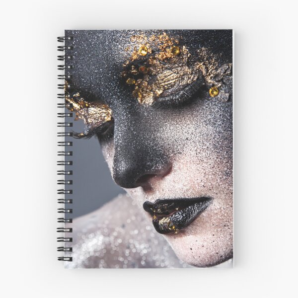 Item preview, Portrait Gold Black Artistic Makeup Luxury Beauty designed and sold by Velvetia.
