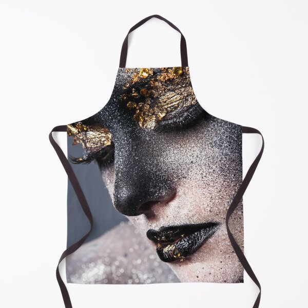 Item preview, Portrait Gold Black Artistic Makeup Luxury Beauty designed and sold by Velvetia.