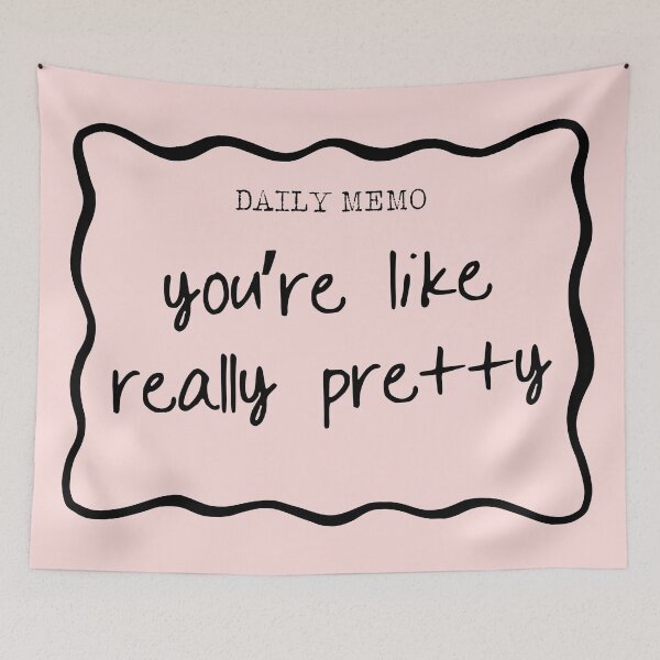 Item preview, You’re Like Really Pretty Pink designed and sold by SaltedBeachPaperie.