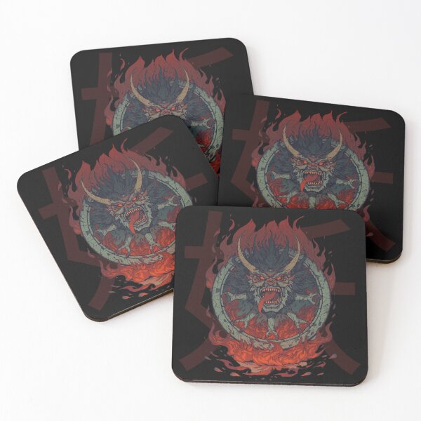 Item preview, Wanyudo – Flaming Wheel Yokai Demon designed and sold by Fradikal.