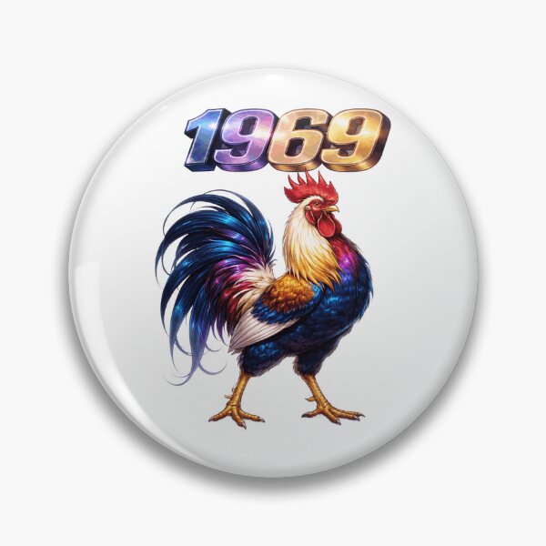 Item preview, 1969YearoftheRoosterEasternZodiacConfidenceLeadershipDesign designed and sold by AlexLineArt.