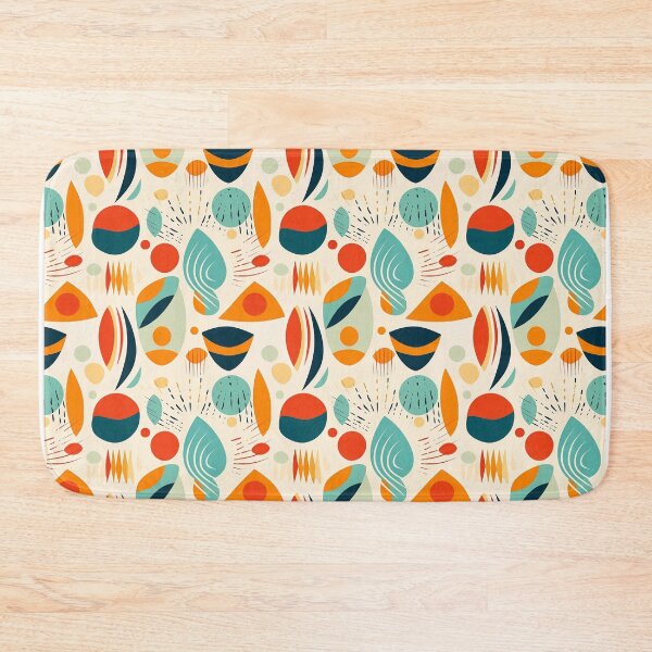 Item preview, Abstract Pattern with Retro Shapes and Colors  designed and sold by Bluepineart.