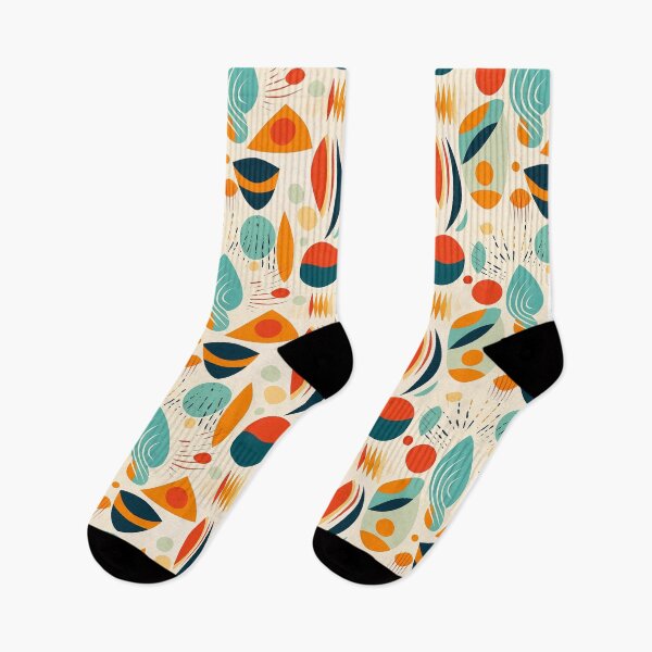 Item preview, Abstract Pattern with Retro Shapes and Colors  designed and sold by Bluepineart.