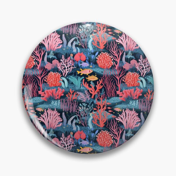 Item preview, Colorful Coral Reef Pattern designed and sold by Bluepineart.