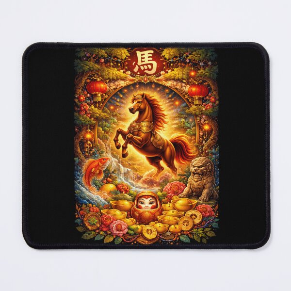 Item preview, Happy Chinese New year of the Horse 2026 designed and sold by PluffyPanda.