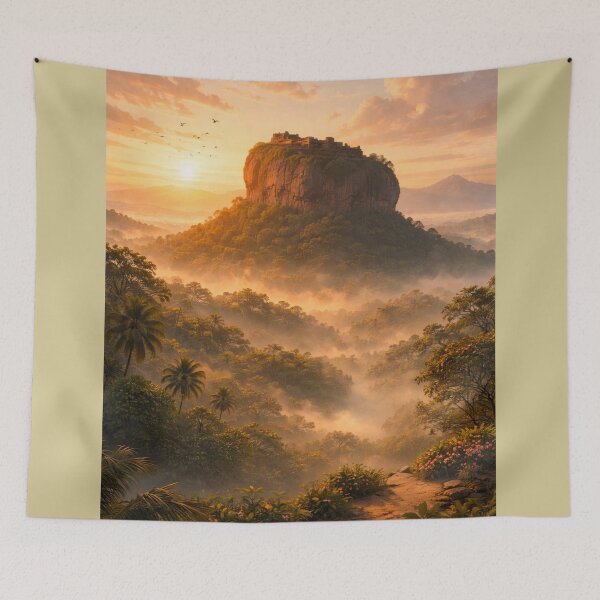 Item preview, Sigiriya Lion Rock – Sunrise Over Sri Lanka designed and sold by Ceylon Luxe Collections.
