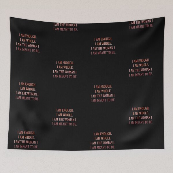 Item preview,  I Am Enough Affirmation Woman Empowerment Quote Art designed and sold by freackly.