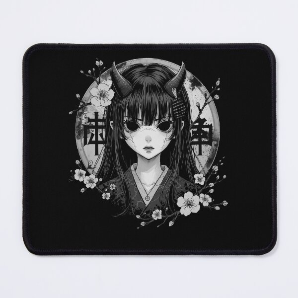 Item preview, Gothic Otaku Manga Horror Girl Skulls Flowers Dark Aesthetic designed and sold by MyFreakyWorld.
