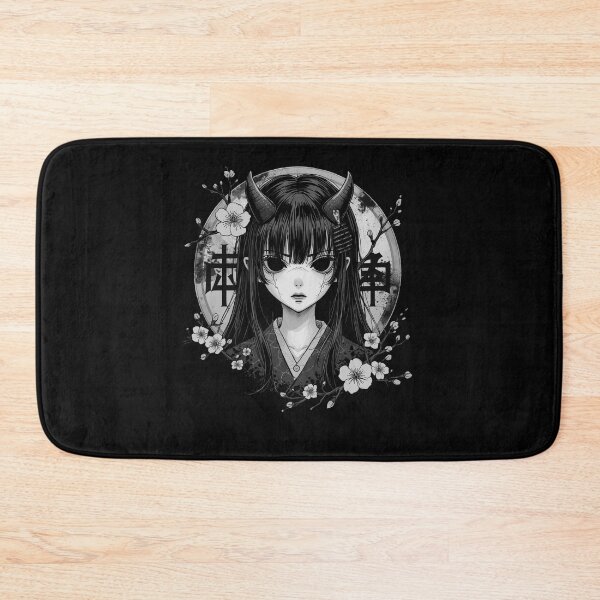 Item preview, Gothic Otaku Manga Horror Girl Skulls Flowers Dark Aesthetic designed and sold by MyFreakyWorld.