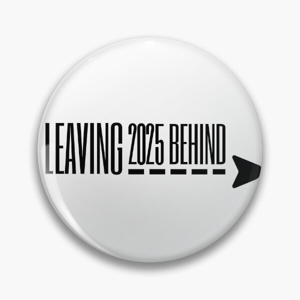 Item preview, Leaving 2025 Behind – Minimal Arrow Typography Dark Print designed and sold by VizoArt-Studio.