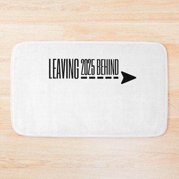 Item preview, Leaving 2025 Behind – Minimal Arrow Typography Dark Print designed and sold by VizoArt-Studio.