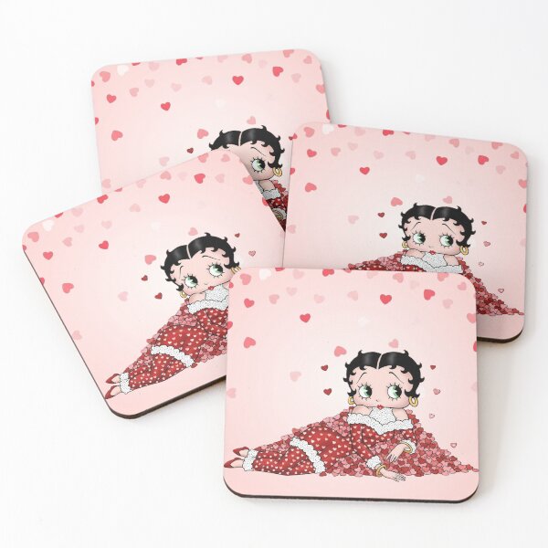 Item preview, Betty Boop Valentine Hearts Illustration designed and sold by LyssasMindArt.