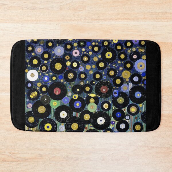 Item preview, Colorful vinyl records waterfall on Dark Background designed and sold by lautir.