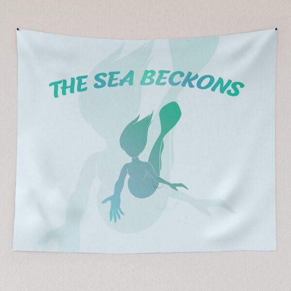 Item preview, The sea beckons mermaid designed and sold by Juditangelo.