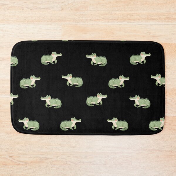 Item preview, Watercolor Crocodiles on Black designed and sold by KSimpson838.