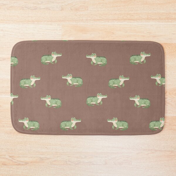 Item preview, Watercolor Crocodiles on Brown designed and sold by KSimpson838.