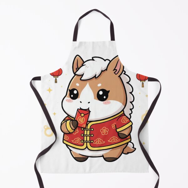 Item preview, Cute Anime Horse With Red Envelope Lunar New Year 2026 designed and sold by ARTReMi.