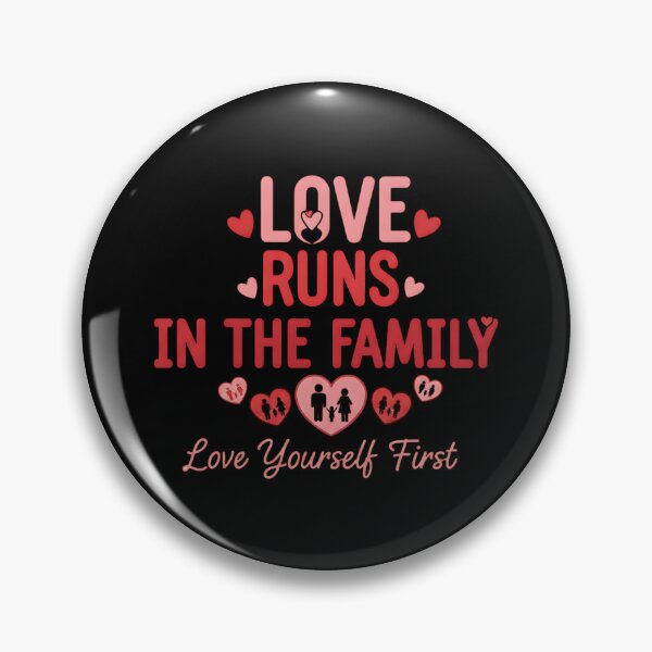 Item preview, Love Runs In The Family Heart Graphic designed and sold by Silent Watch Threads..
