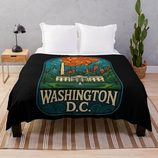 Item preview, Washington DC Stained Glass Art Travel designed and sold by TomFrontierArt.