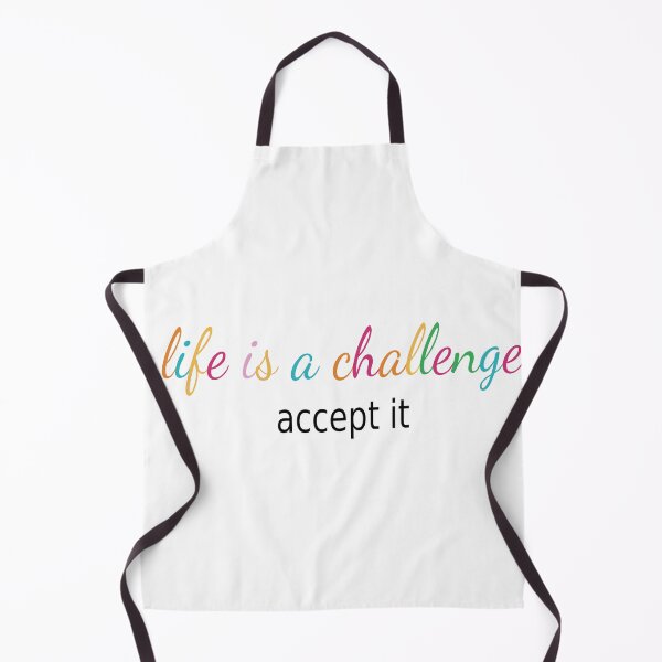 Item preview, Life Is a Challenge – Modern Colorful Lettering designed and sold by Maks-Made-It.