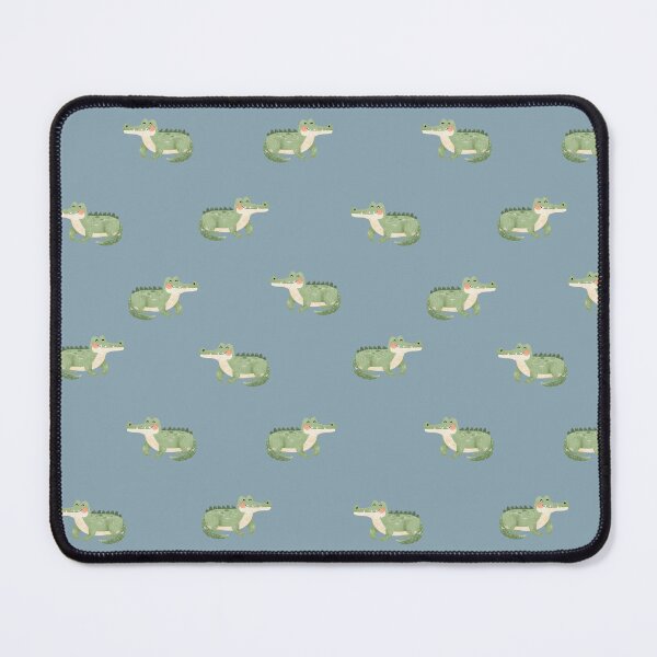 Item preview, Watercolor Crocodiles on Light Gray-Blue designed and sold by KSimpson838.