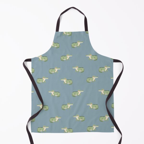 Item preview, Watercolor Crocodiles on Light Gray-Blue designed and sold by KSimpson838.