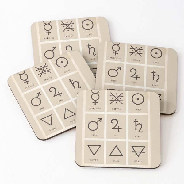 Item preview, Alchemy symbols elements & planets | minimal esoteric art designed and sold by blaze_art.