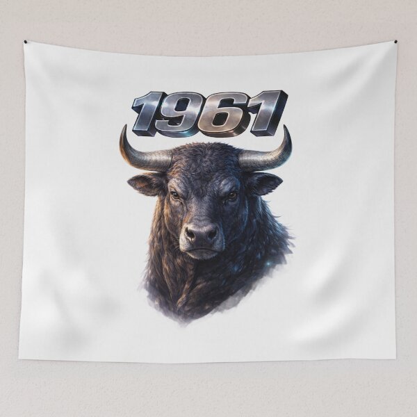 Item preview, 1961YearoftheOxEasternZodiacStrengthStabilityDesign designed and sold by AlexLineArt.