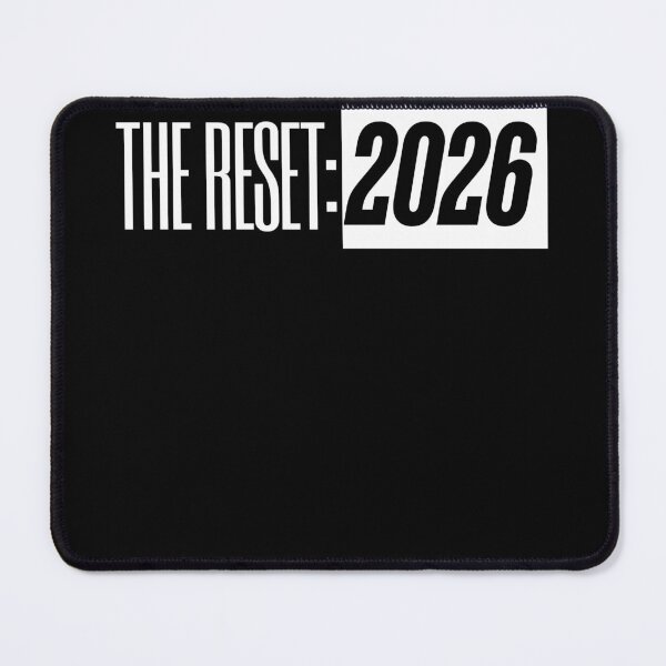 Item preview, The Reset 2026 – Bold Minimal Typography (Light Print) designed and sold by VizoArt-Studio.