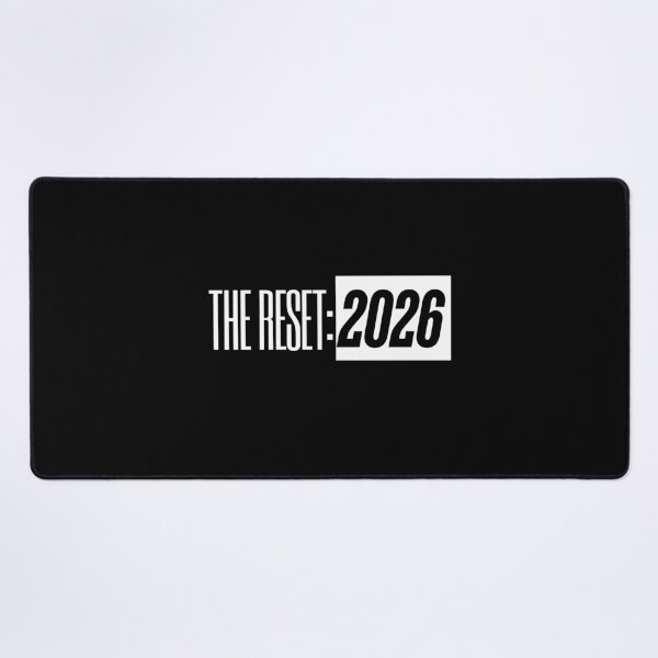 Item preview, The Reset 2026 – Bold Minimal Typography (Light Print) designed and sold by VizoArt-Studio.